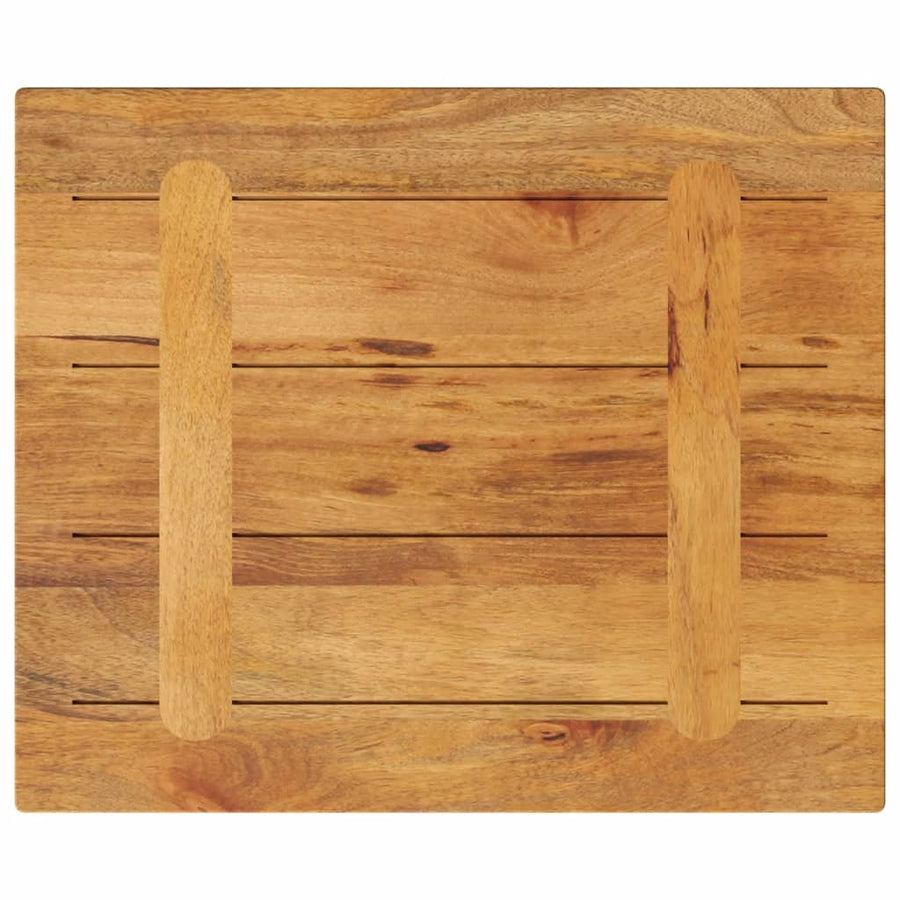 Tafelblad rechthoekig 60x50x3,8 cm massief mangohout