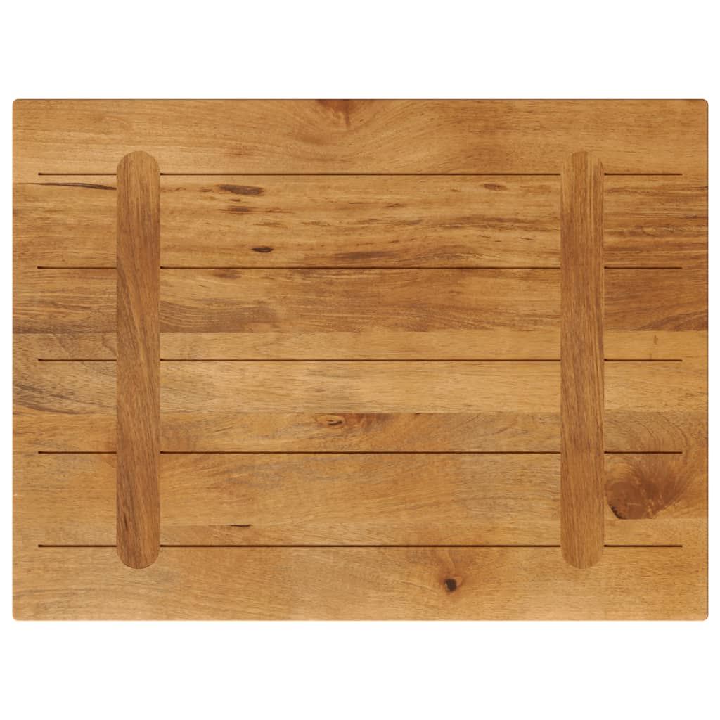Tafelblad rechthoekig 80x50x3,8 cm massief mangohout