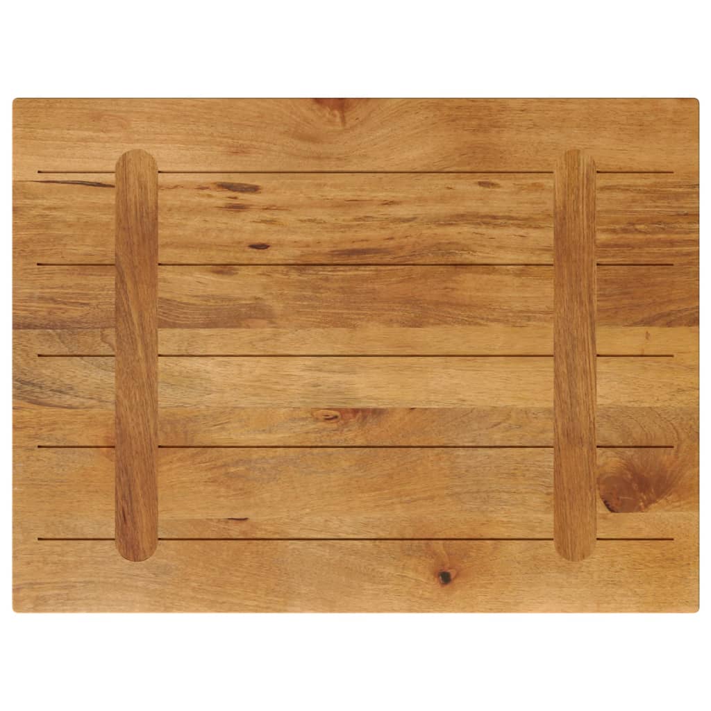 Tafelblad rechthoekig 90x50x3,8 cm massief mangohout