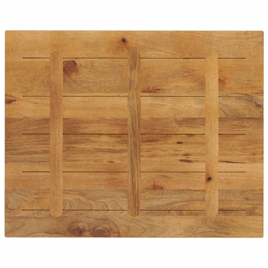 Tafelblad Rechthoekig 90X80X3,8 Cm Massief Mangohout Mangohout (Eikenafwerking) 38 mm 90 x 80 cm