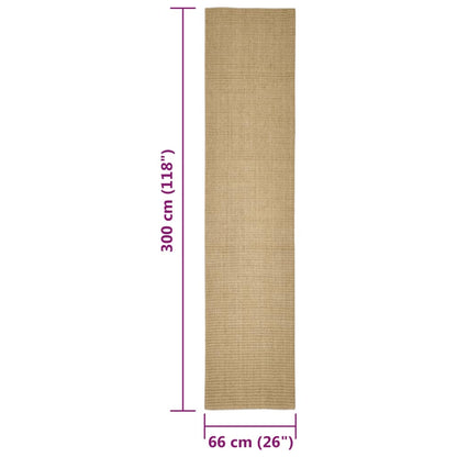 Sisalmat Voor Krabpaal 66X300 Cm 66 x 300 cm Lichtbruin