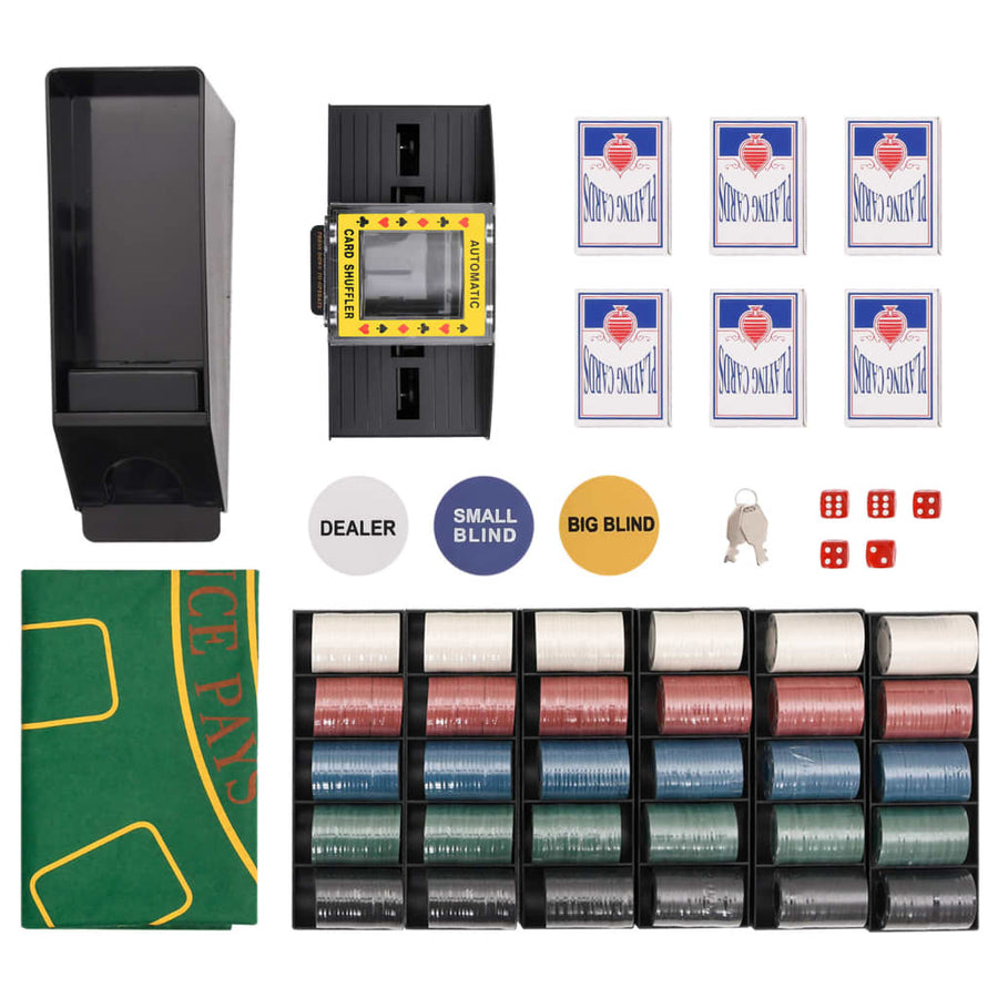 -Delige Pokerset 4 G 600 Chip (4 g)