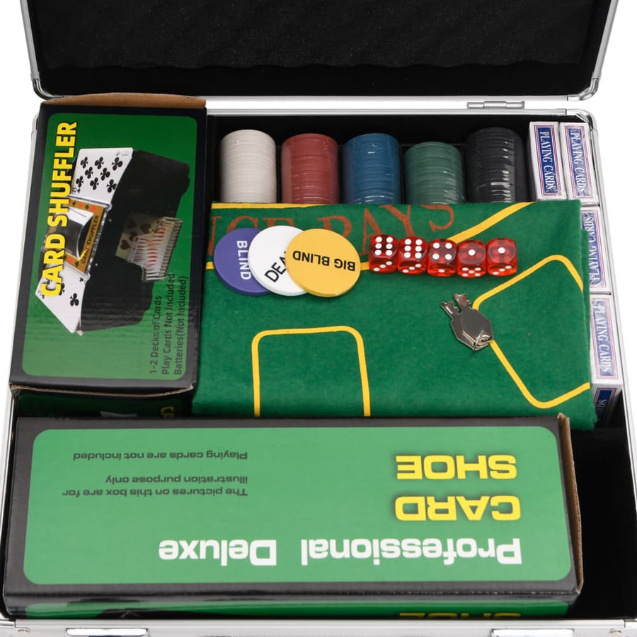 -Delige Pokerset 4 G 600 Chip (4 g)