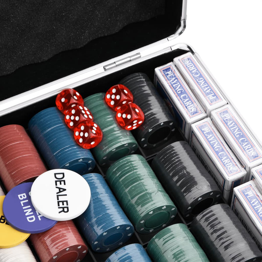 -Delige Pokerset 4 G 600 Chip (4 g)