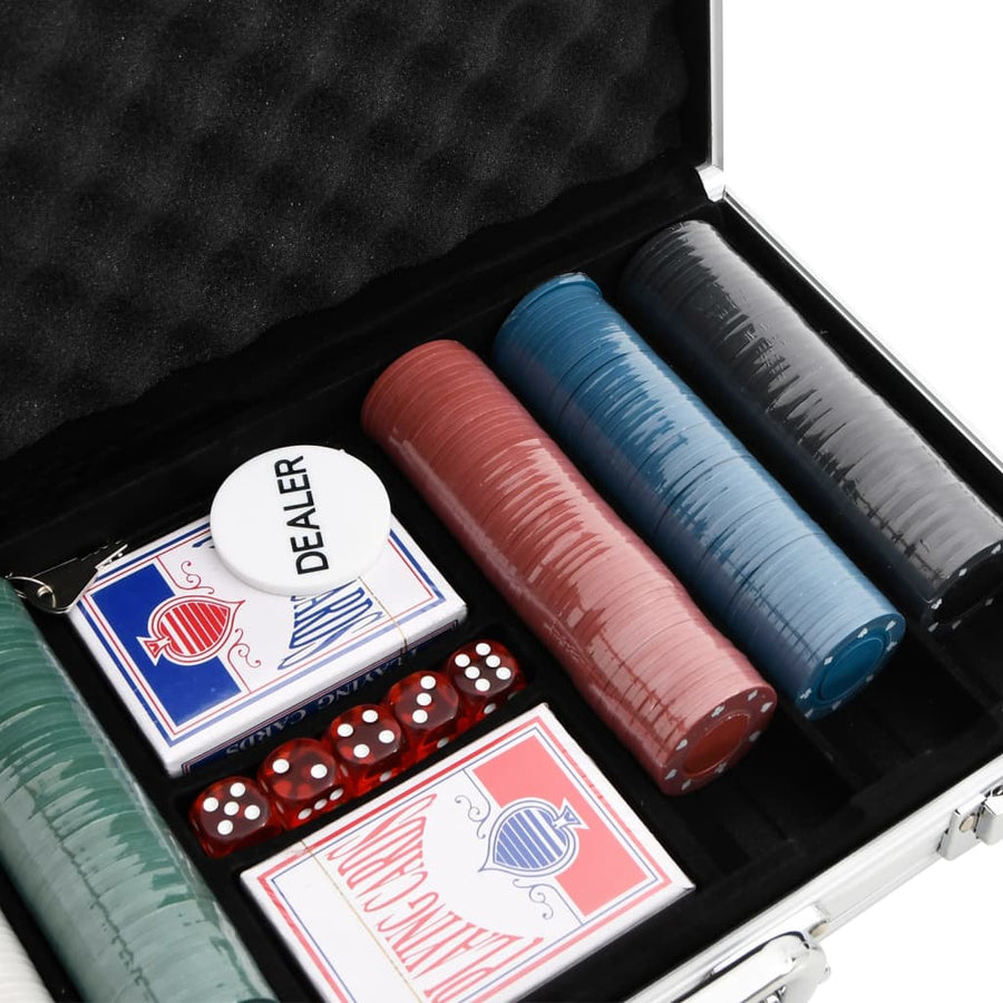 -Delige Pokerset 4 G Chip (4 g)