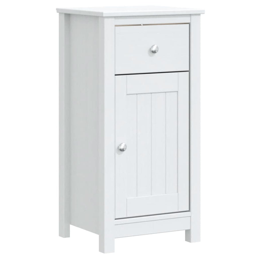 Badkamerkast Berg Massief Grenenhout 40 x 34 x 80 cm Wit
