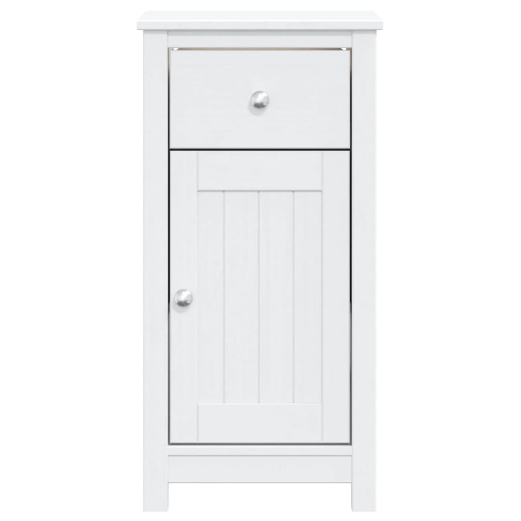 Badkamerkast Berg Massief Grenenhout 40 x 34 x 80 cm Wit