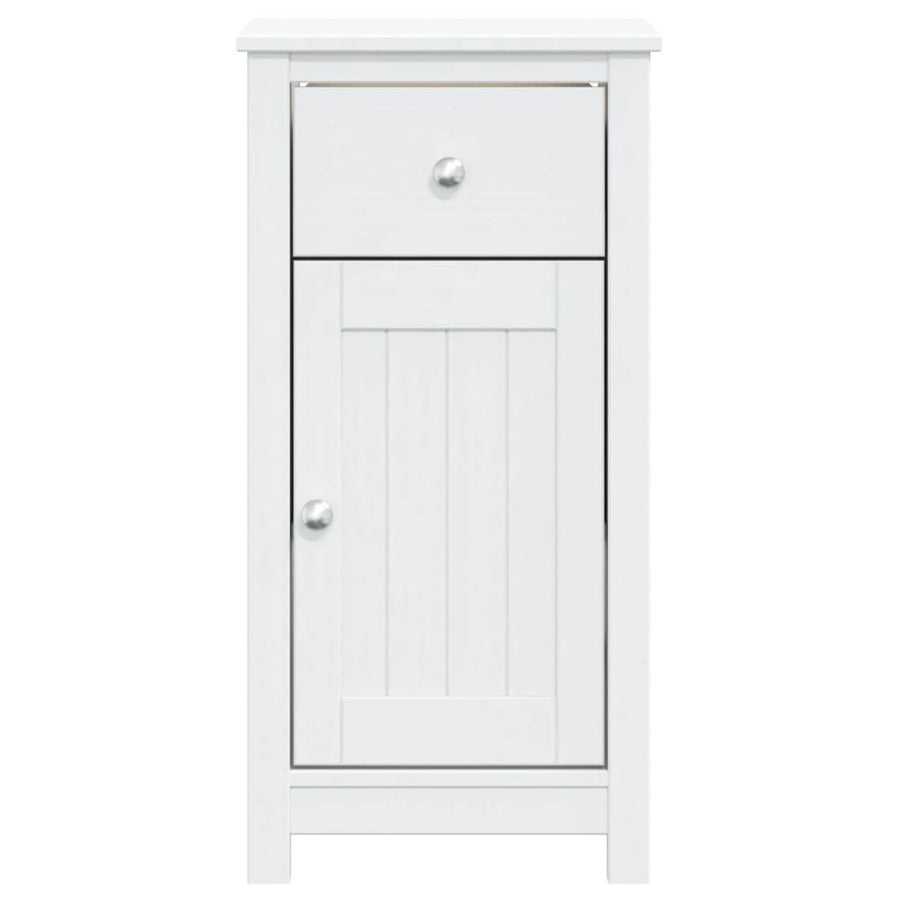 Badkamerkast Berg Massief Grenenhout 40 x 34 x 80 cm Wit