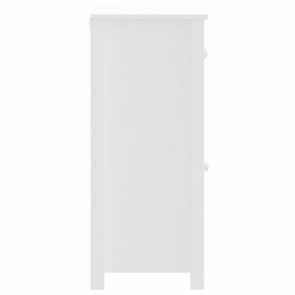 Badkamerkast Berg Massief Grenenhout 40 x 34 x 80 cm Wit