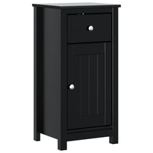 Badkamerkast Berg Massief Grenenhout 40 x 34 x 80 cm Zwart
