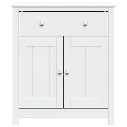 Badkamerkast Berg 69,5X34X80 Cm Massief Grenenhout Wit