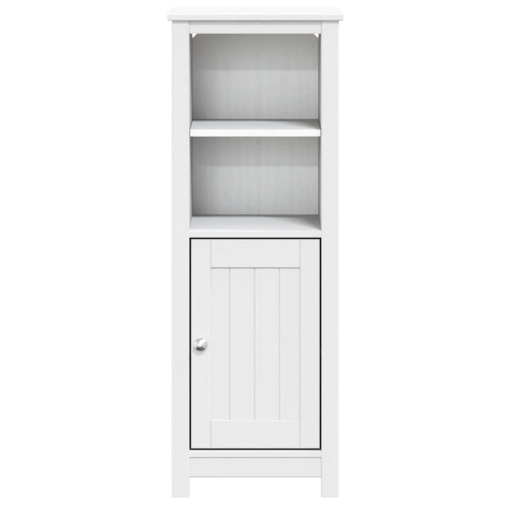 Badkamerkast Berg 40X34X110 Cm Massief Grenenhout Wit