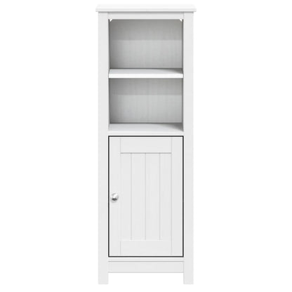 Badkamerkast Berg 40X34X110 Cm Massief Grenenhout Wit