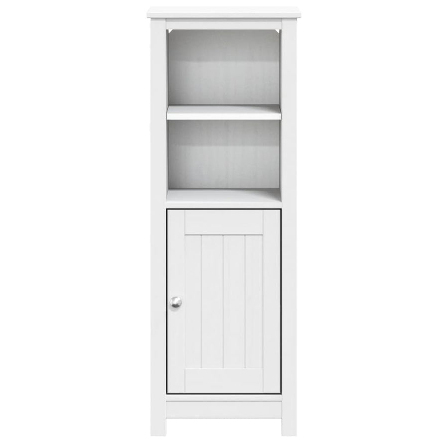 Badkamerkast Berg 40X34X110 Cm Massief Grenenhout Wit