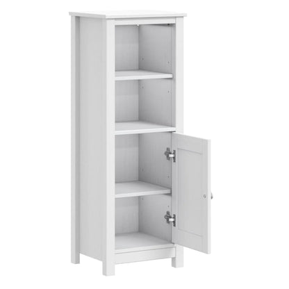 Badkamerkast Berg 40X34X110 Cm Massief Grenenhout Wit
