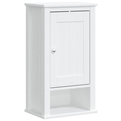 Badkamerkast Berg 40X27X71,5 Cm Massief Grenenhout Wit
