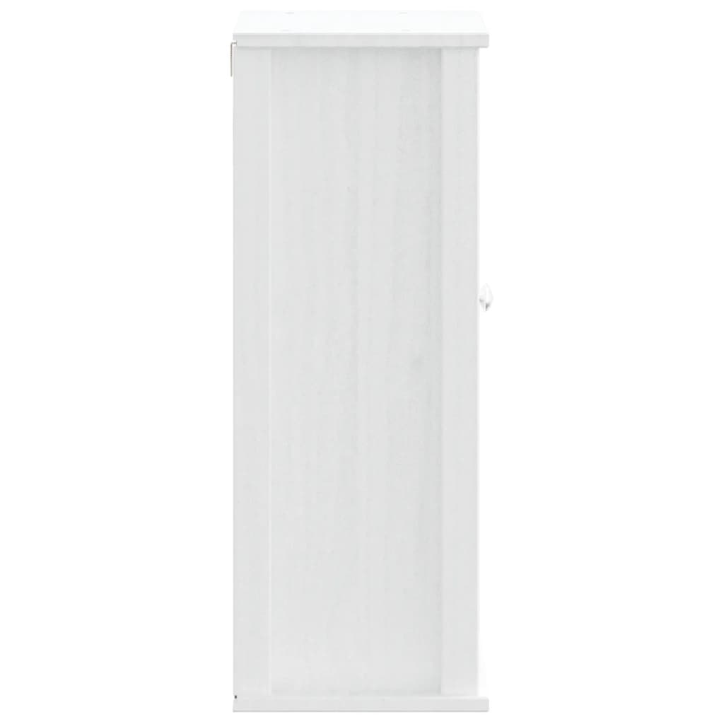 Badkamerkast Berg 40X27X71,5 Cm Massief Grenenhout Wit