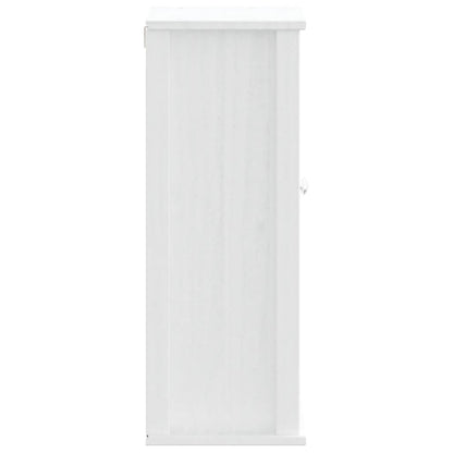 Badkamerkast Berg 40X27X71,5 Cm Massief Grenenhout Wit