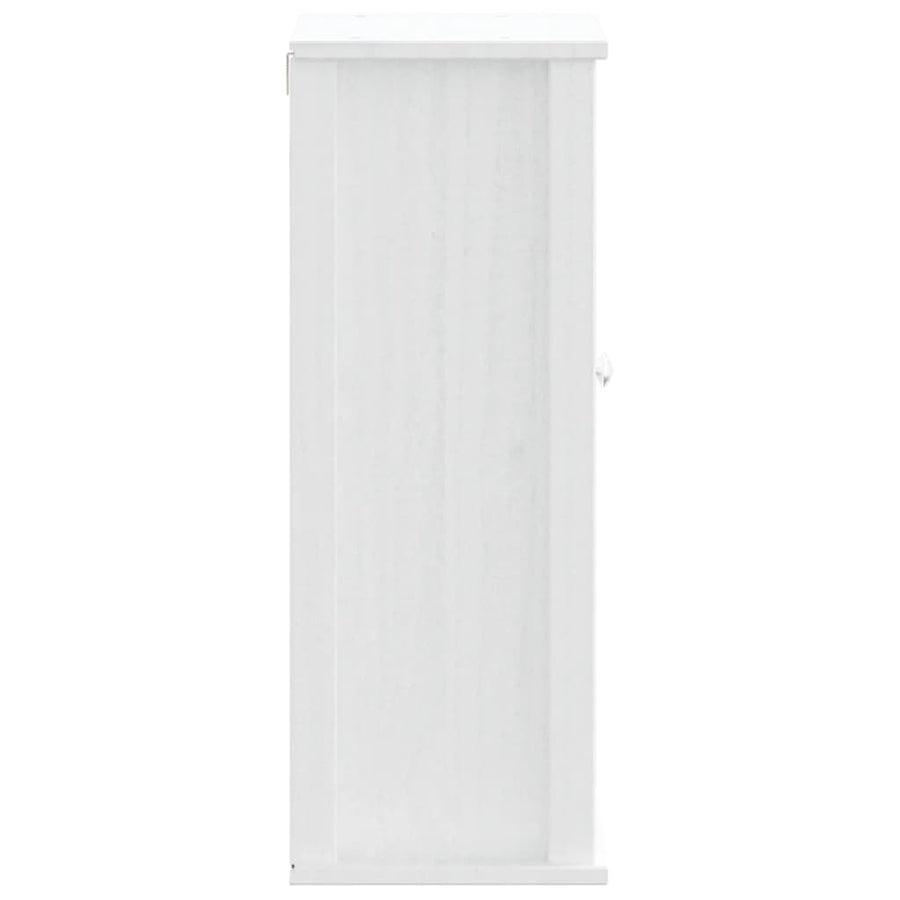 Badkamerkast Berg 40X27X71,5 Cm Massief Grenenhout Wit