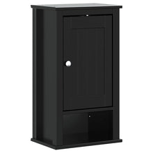 Badkamerkast BERG 40x27x71,5 cm massief grenenhout zwart