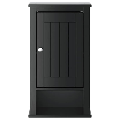 Badkamerkast BERG 40x27x71,5 cm massief grenenhout zwart