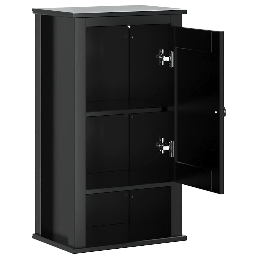 Badkamerkast BERG 40x27x71,5 cm massief grenenhout zwart