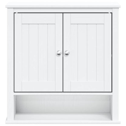 Badkamerkast BERG 69,5x27x71,5 cm massief grenenhout wit