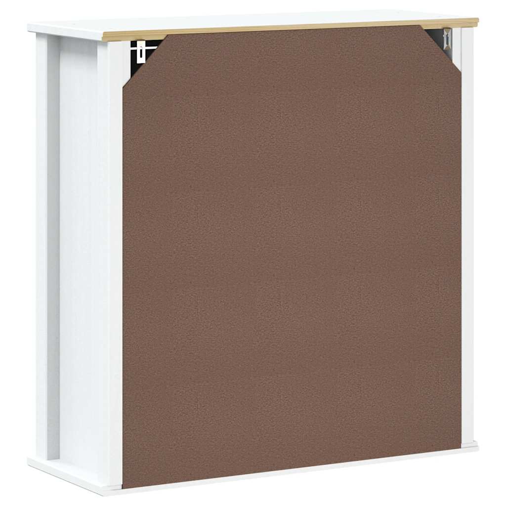 Badkamerkast BERG 69,5x27x71,5 cm massief grenenhout wit