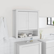 Badkamerkast massief grenenhout wit 69,5x27x71,5 cm