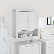 Badkamerkast BERG 69,5x27x71,5 cm massief grenenhout wit