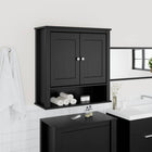 Badkamerkast massief grenenhout 69,5x27x71,5 cm zwart