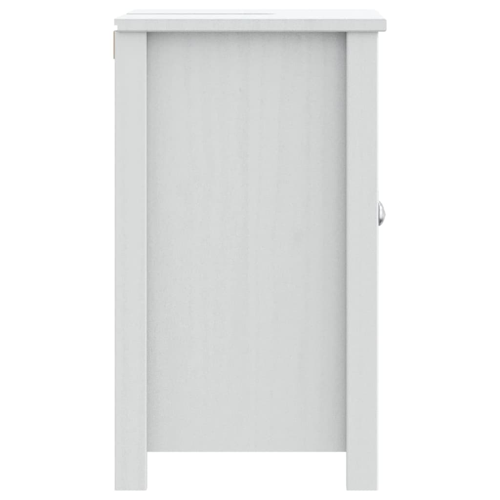 Wastafelkast Berg 60X34X59 Cm Massief Grenenhout Wit