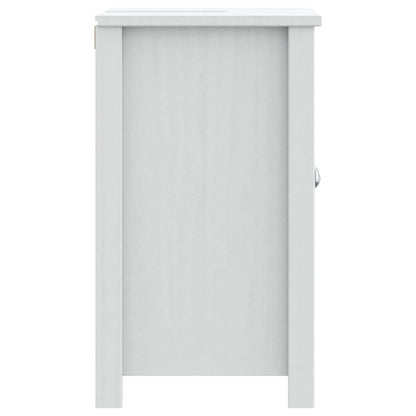 Wastafelkast Berg 60X34X59 Cm Massief Grenenhout Wit