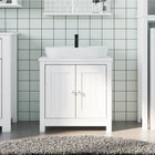 Bathroom cabinet BERG 60x34x59 cm solid pine white