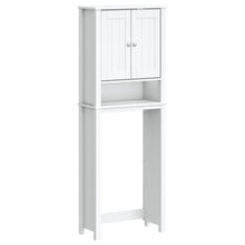 Toiletmeubel Berg 60X27X64,5 Cm Massief Hout 60 x 27 x 164.5 cm Wit