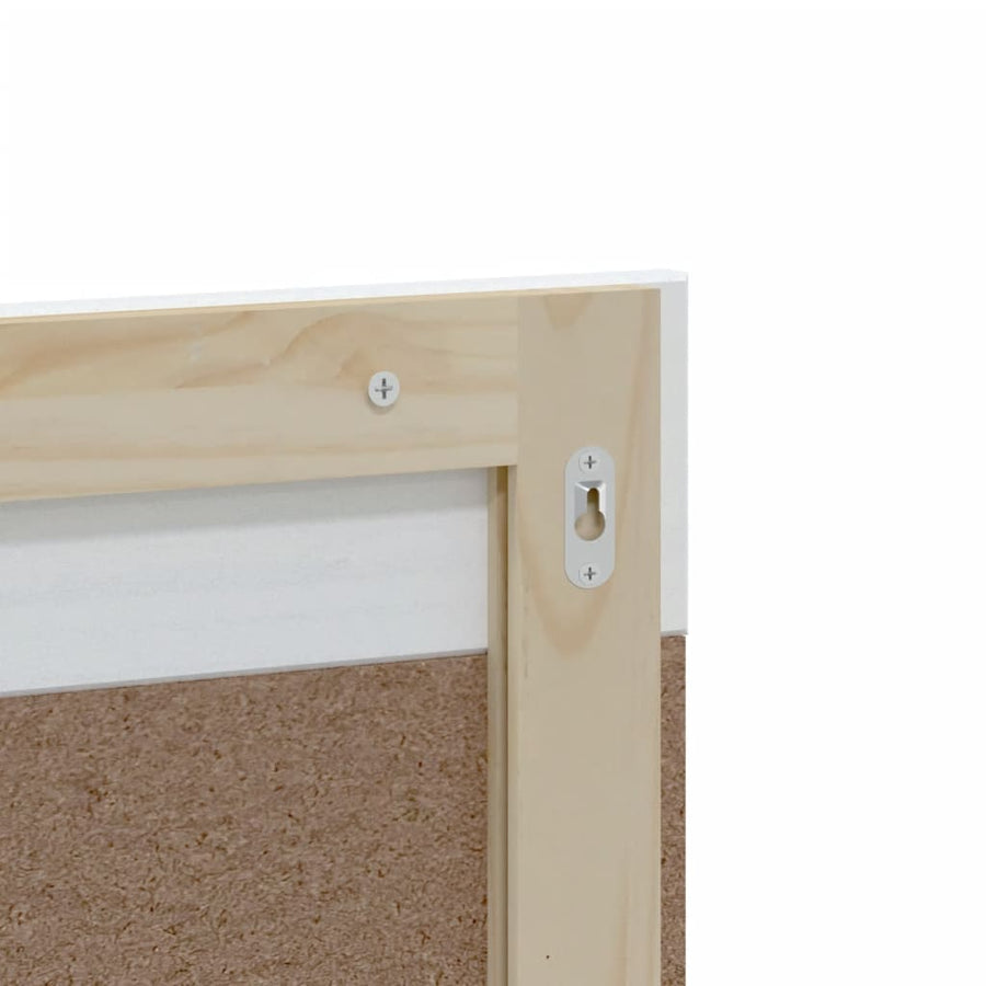 Badkamerspiegel Met Schap Berg 60X12X70 Cm Massief Hout Wit