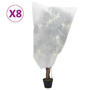 Plantenhoezen 8 st 0,8x1 m wit