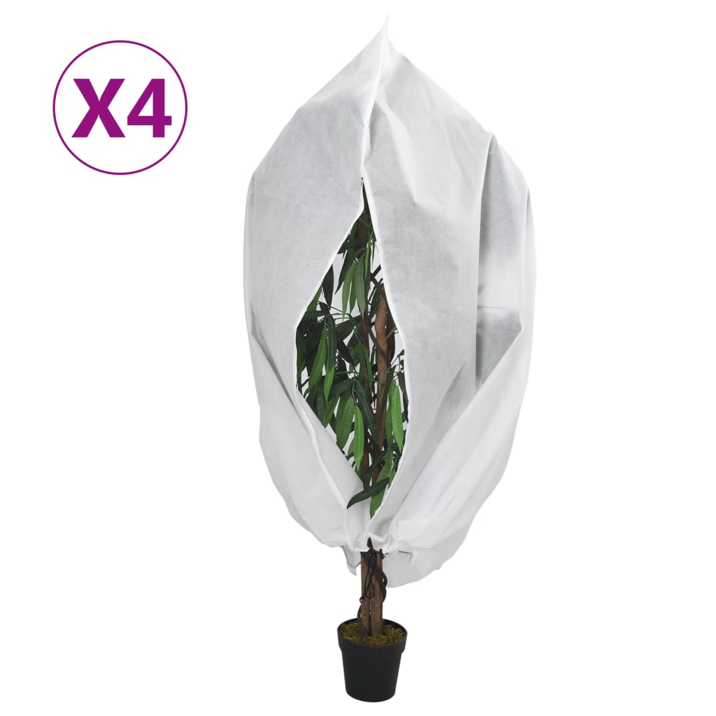 Plantenhoezen Met Rits 4 St 70 G/M² 1,55X1,55 M