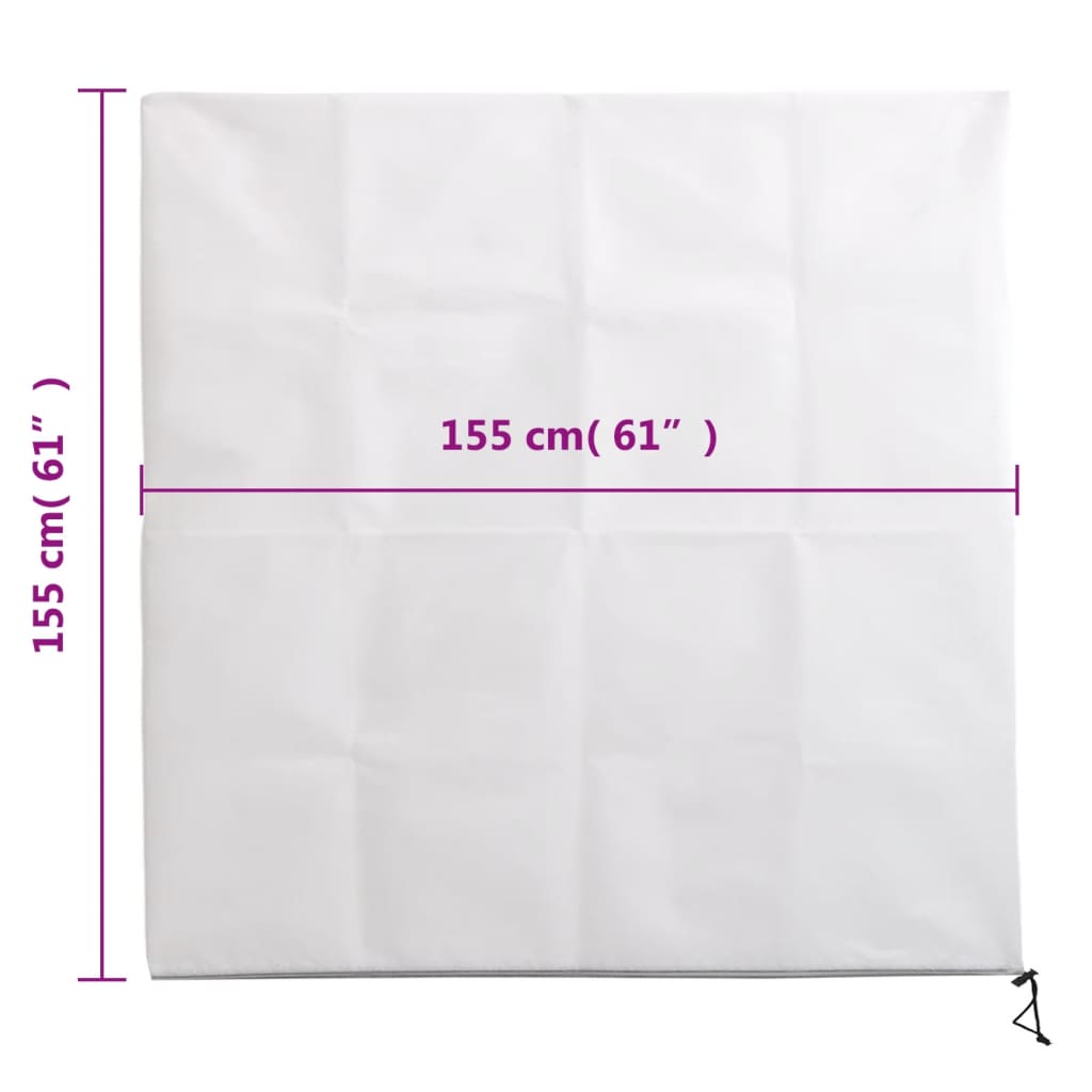 Plantenhoezen Met Rits 4 St 70 G/M² 1,55X1,55 M
