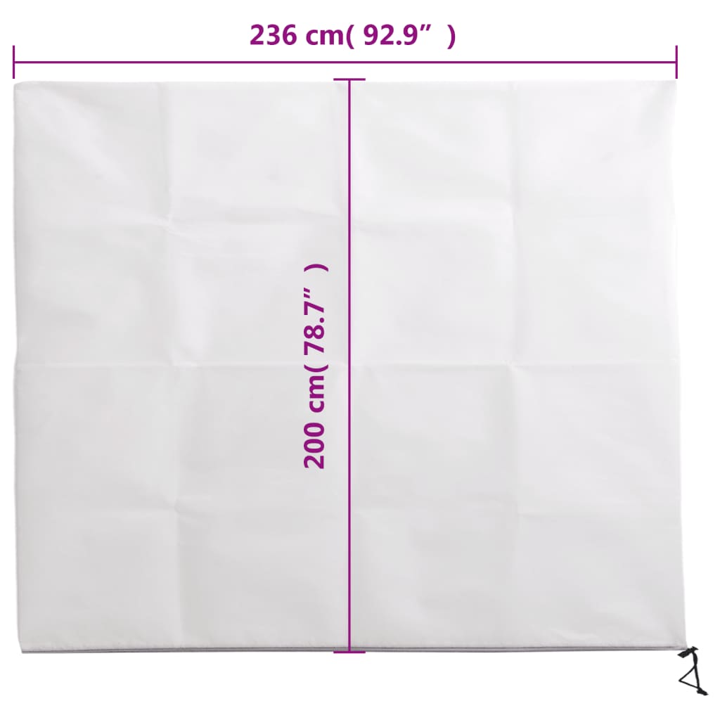 Plantenhoezen Met Ritssluiting 2 St 70 G/M² 2,36X2 M