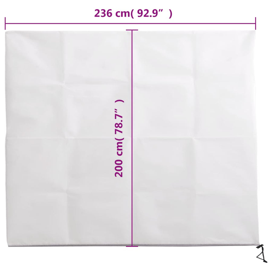 Plantenhoezen Met Ritssluiting 2 St 70 G/M² 2,36X2 M