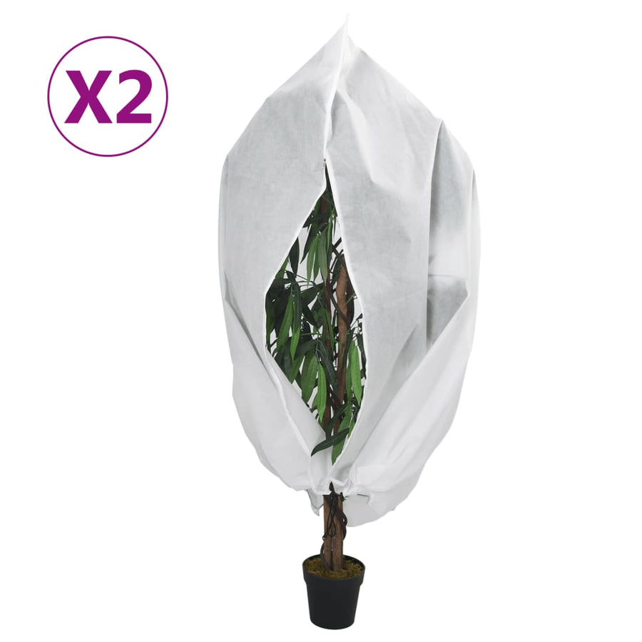 Plantenhoes Met Ritssluiting 2 St 70 G/M² 3,14X2,5 M