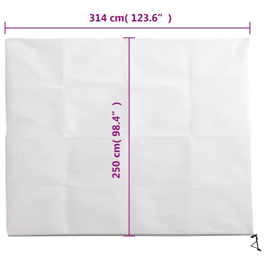 Plantenhoes Met Ritssluiting 2 St 70 G/M² 3,14X2,5 M