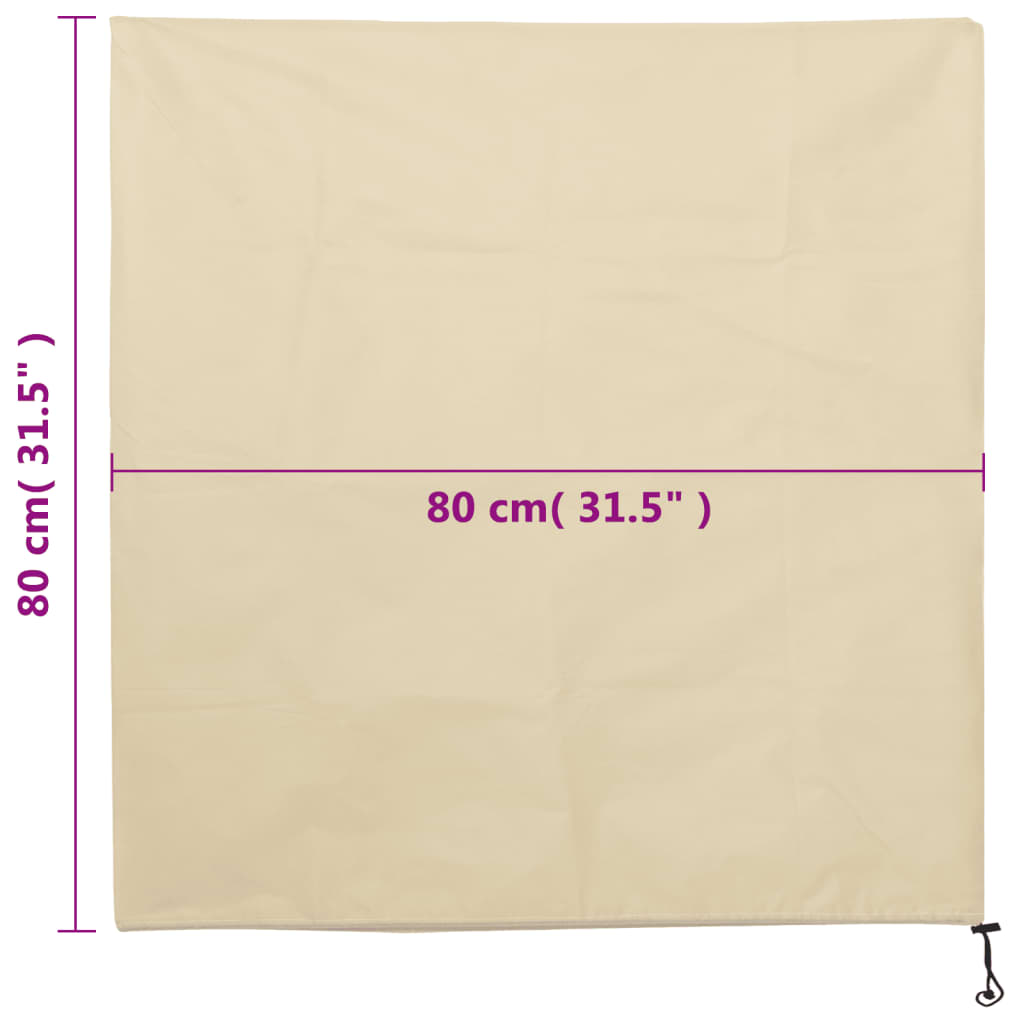 Plantenhoezen Met Trekkoord 8 St 70 G/M² 0,8X0,8 M