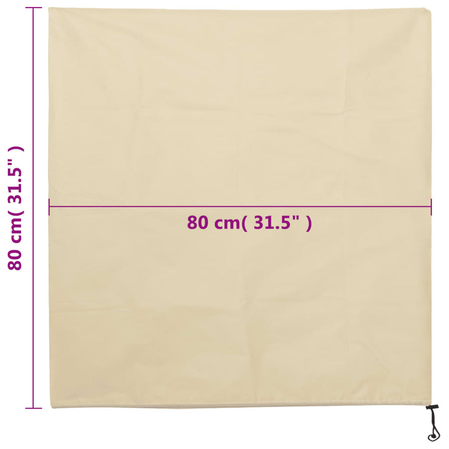 Plantenhoezen Met Trekkoord 8 St 70 G/M² 0,8X0,8 M
