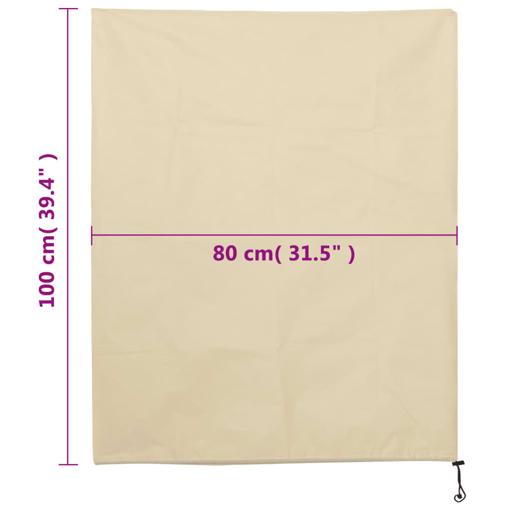 Plantenhoezen Met Trekkoord 8 St 70 G/M² 0,8X1 M