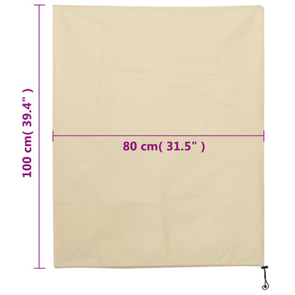 Plantenhoezen Met Trekkoord 8 St 70 G/M² 0,8X1 M
