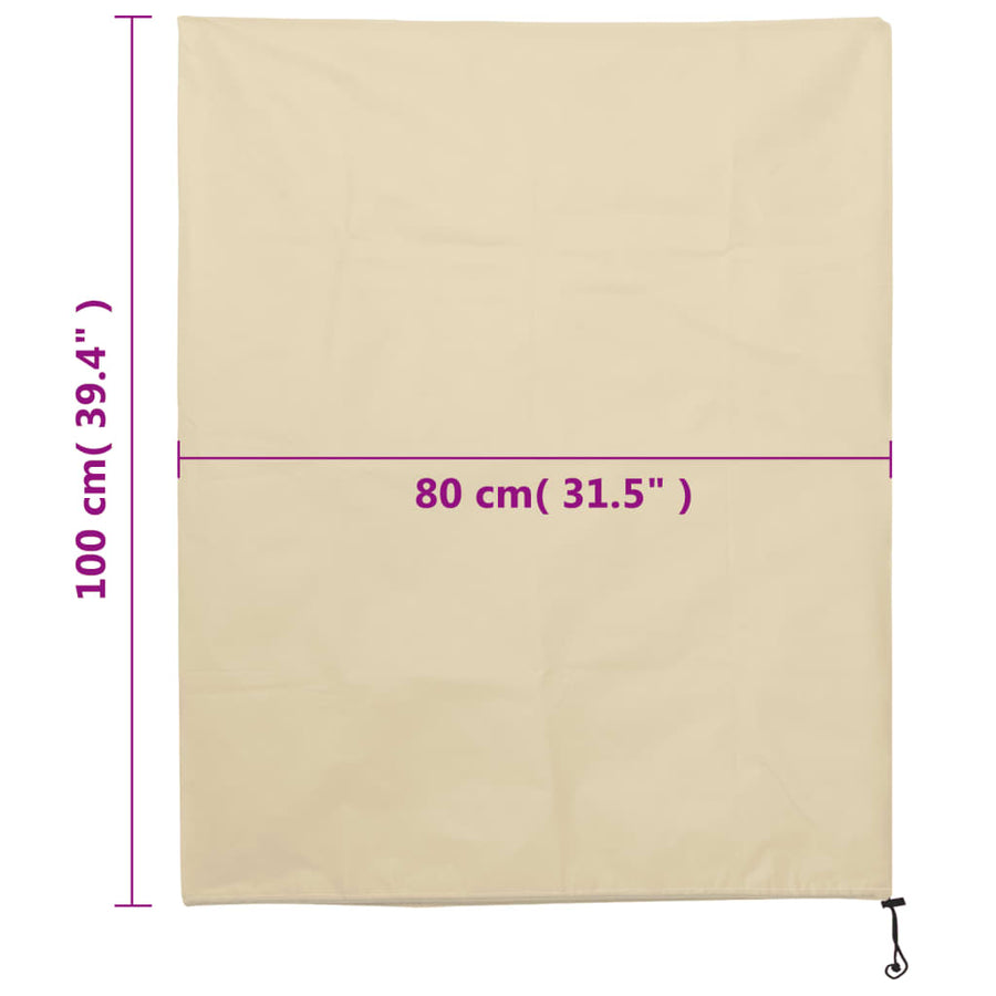 Plantenhoezen Met Trekkoord 8 St 70 G/M² 0,8X1 M