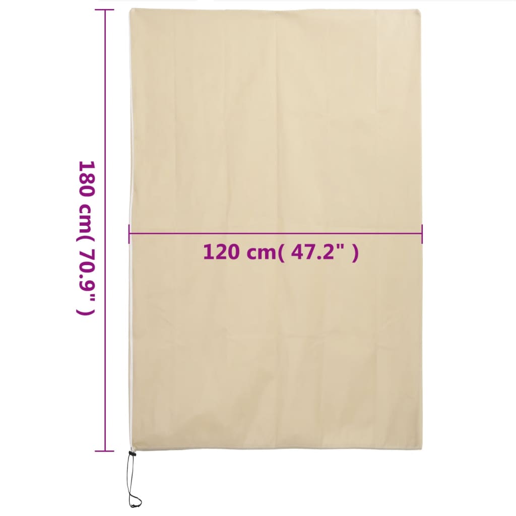 Plantenhoezen met ritssluiting 4 st 70 g/m² 1,2x1,8 m