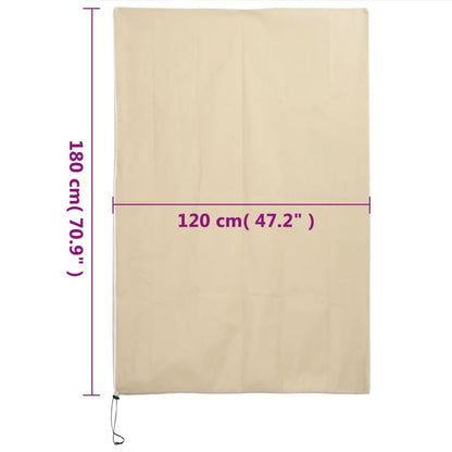 Plantenhoezen met ritssluiting 4 st 70 g/m² 1,2x1,8 m